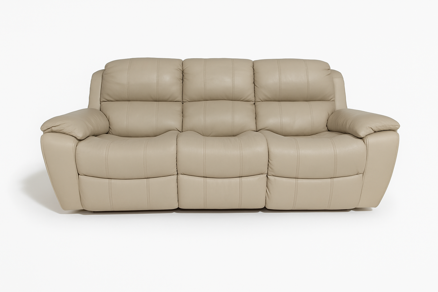 1238 - 3 SEATER RECLINER(MANUAL) - BLR WH