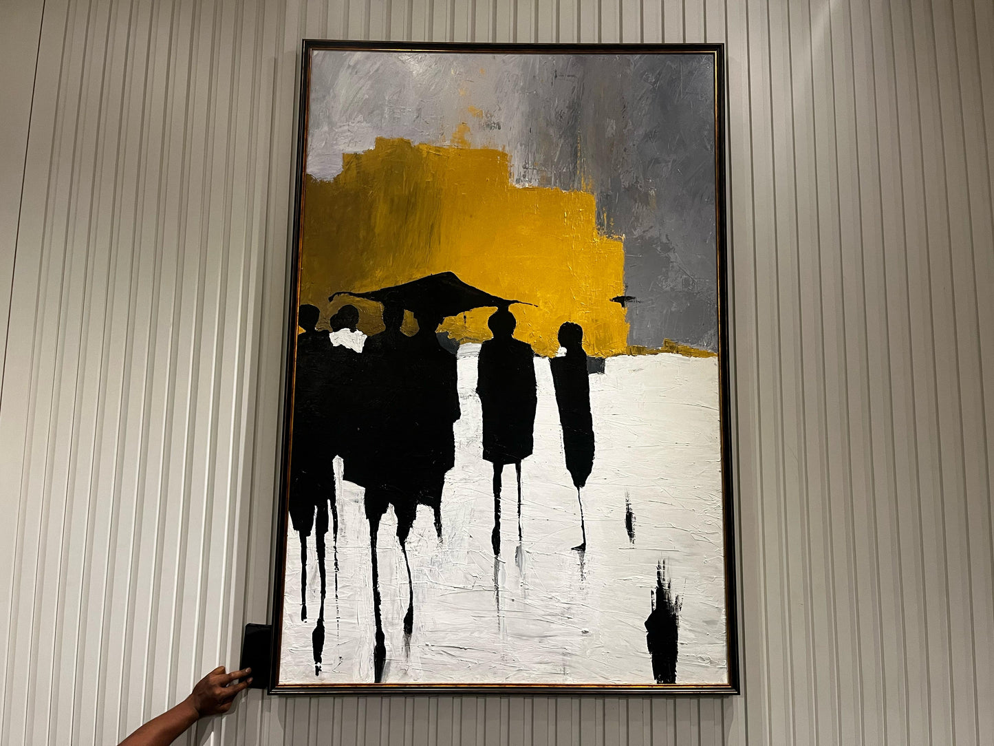WALL ART -1 YELLOW & BLACK COLOR (NAR)