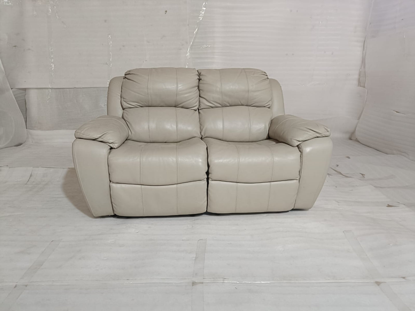 1238 - 2 SEATER RECLINER(MANUAL) - BLR WH
