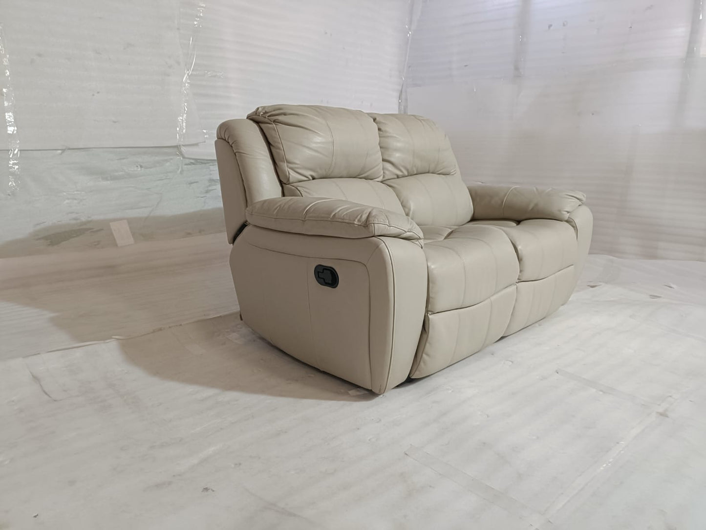1238 - 2 SEATER RECLINER(MANUAL) - BLR WH
