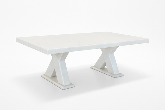 1022(4) - DINING TABLE - BLR WH