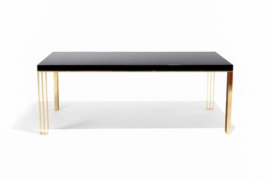 409T - DINING TABLE - BLR WH