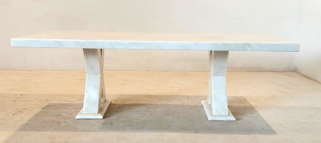 1022(4) - DINING TABLE - BLR WH