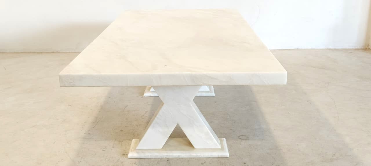 1022(4) - DINING TABLE - BLR WH