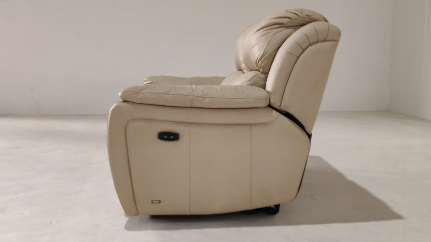 1238 - 2 SEATER RECLINER(ELECTRIC) - BLR WH
