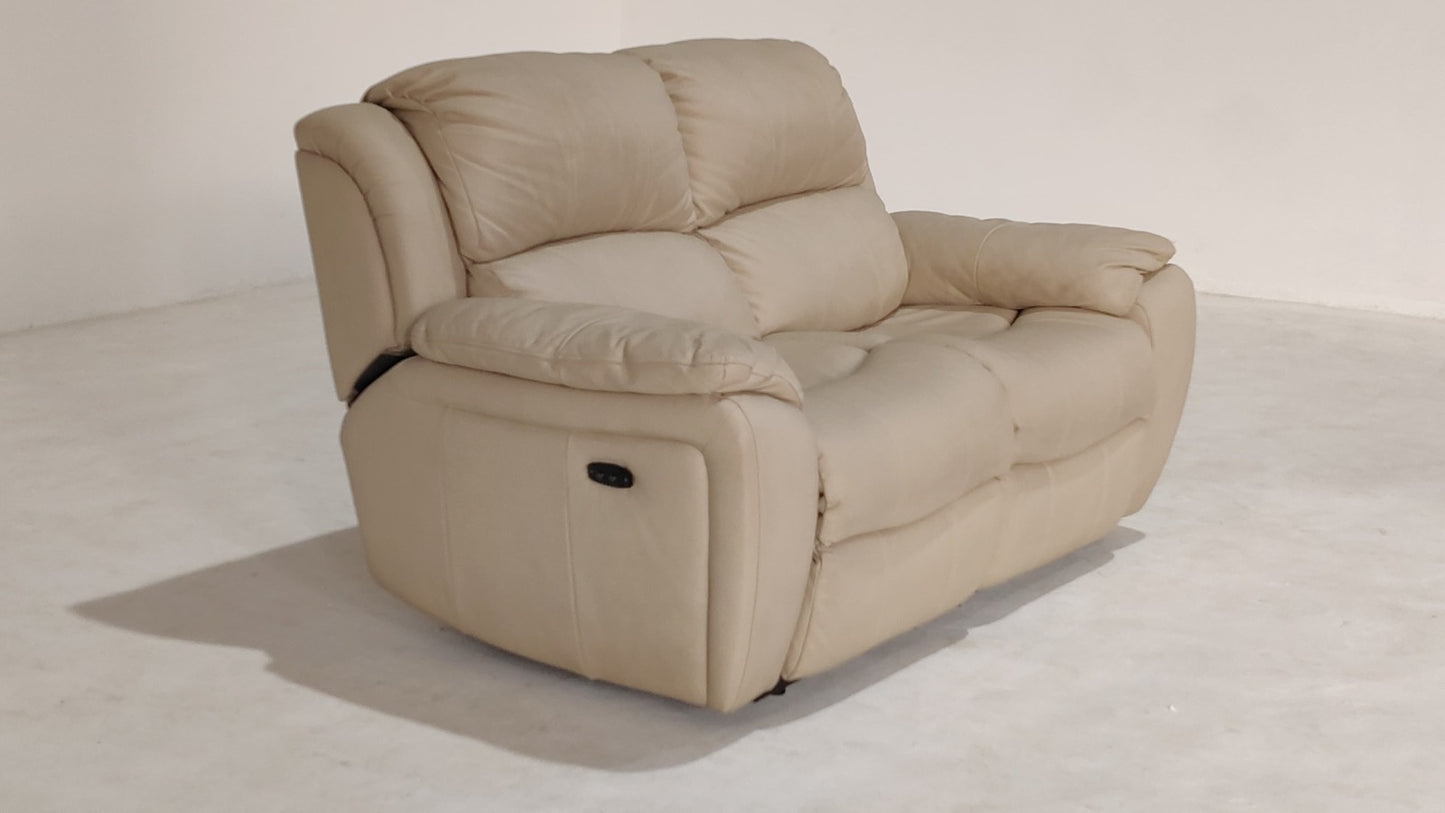 1238 - 2 SEATER RECLINER(ELECTRIC) - BLR WH